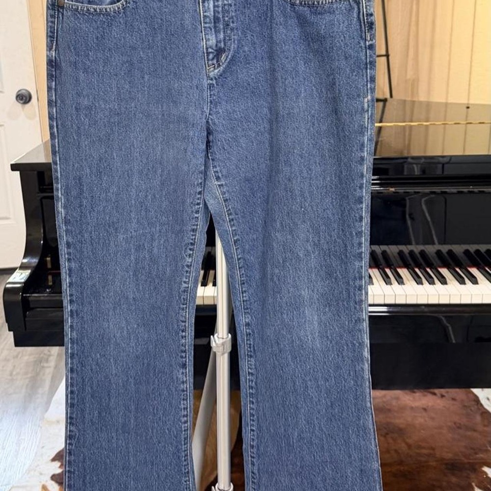 DKNY Jeans Womens Blue Denim Straight Leg Jeans Size 8 100% Cotton